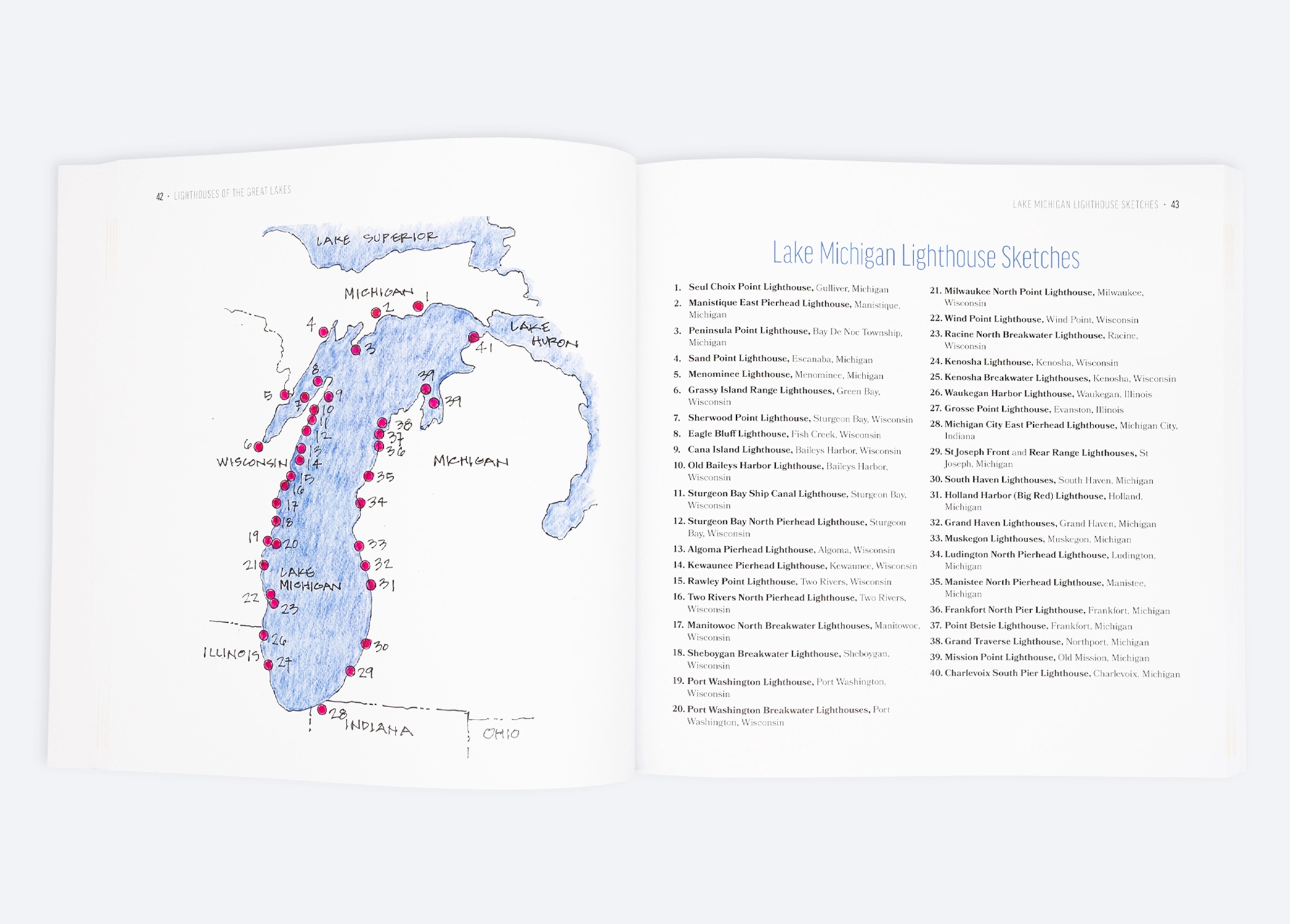 Lighthouses of the Great Lakes: An Architect's Sketchbook - Image 2