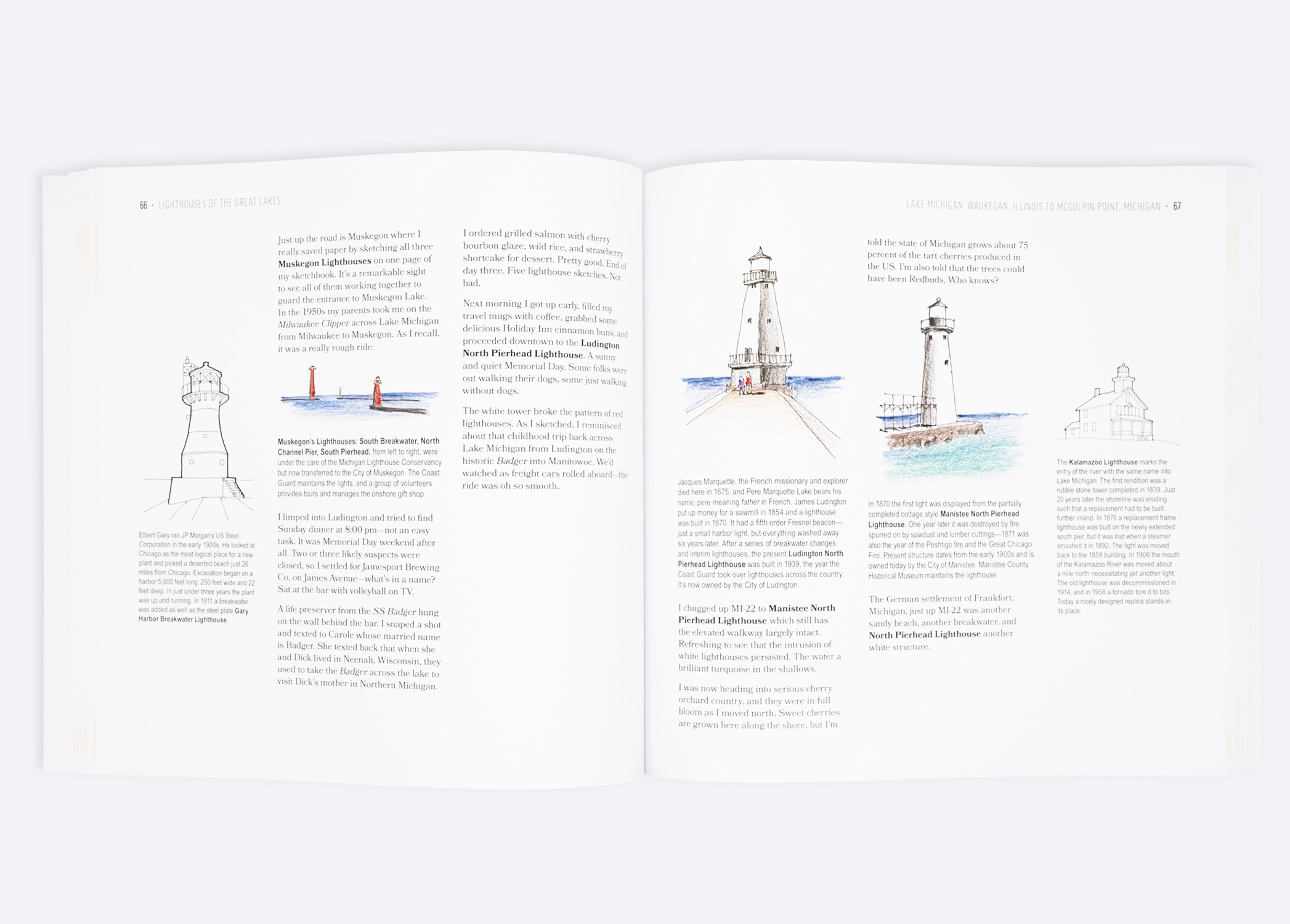 Lighthouses of the Great Lakes: An Architect's Sketchbook - Image 3