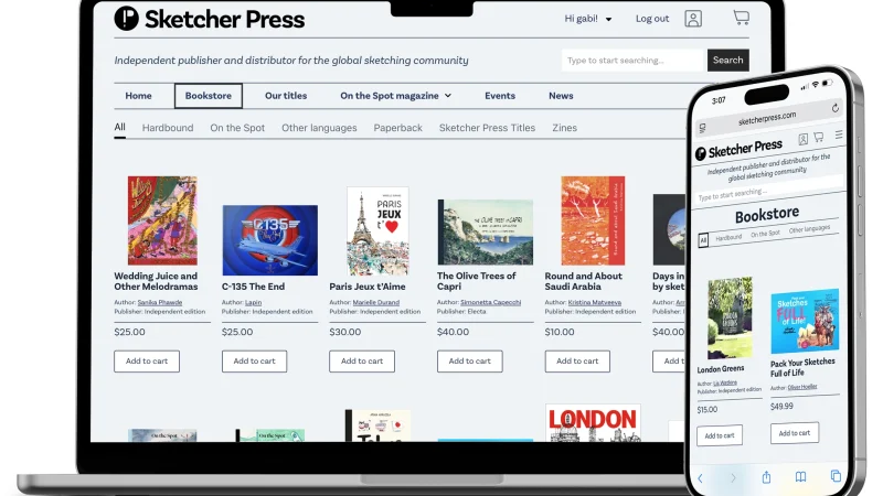 Sketcher Press bookstore fm